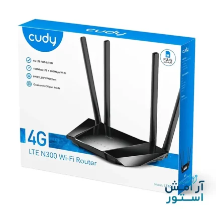 مودم روتر 4G LTE بی سیم N300 کودی مدل LT400